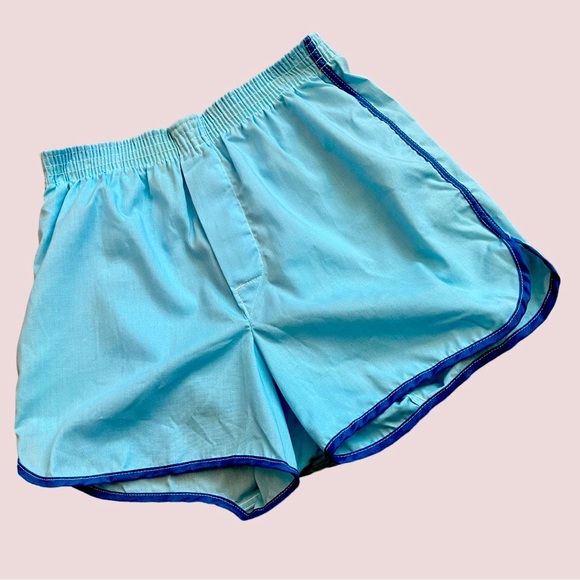 Vintage Pants - VTG Retro Blue Sport Short | S